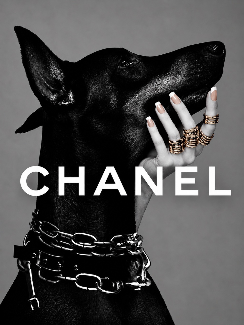 Designer Dobermans™ | Pick 5 Luxury Fashion Dog Wall Art Prints | 8x10 Chanel LV - Picture 5 of 16